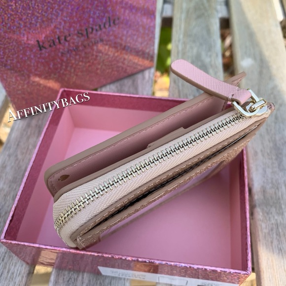 Boxed SM l-zip bifold wallet joeley Kate Spade - Picture 4 of 8